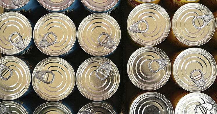 Free tin cans image, public domain grey background CC0 photo.