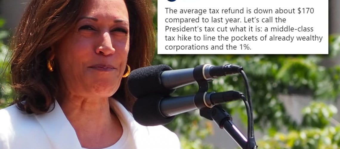 kamala harris wrong about trump tax cuts americhicks